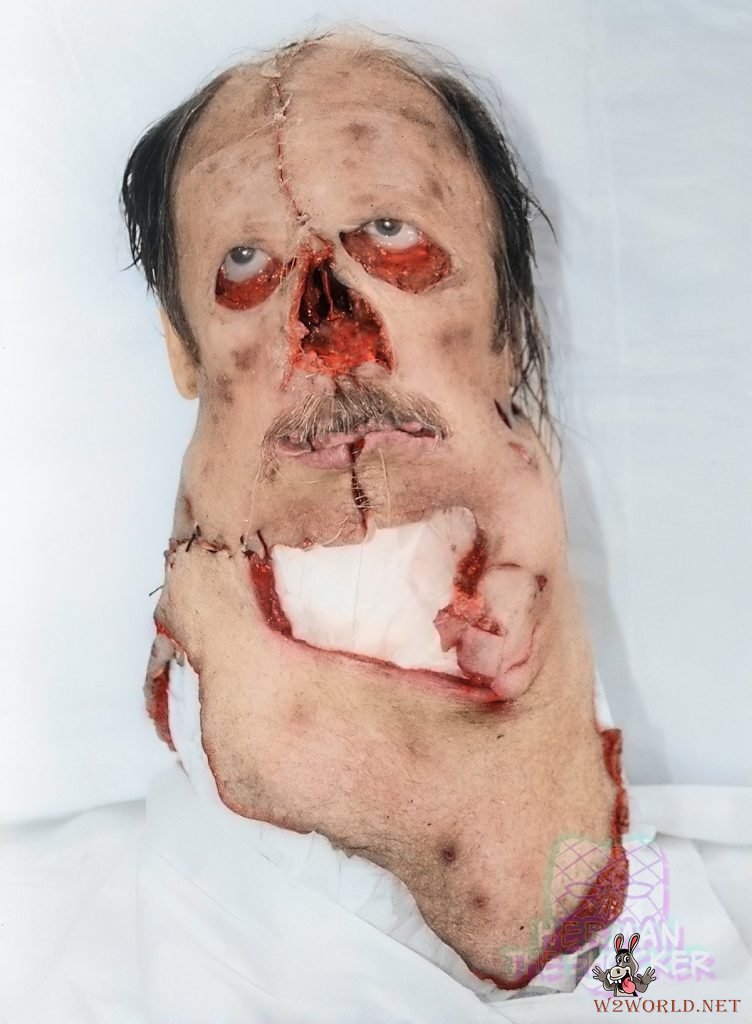 Son stabs father to death and skins his head