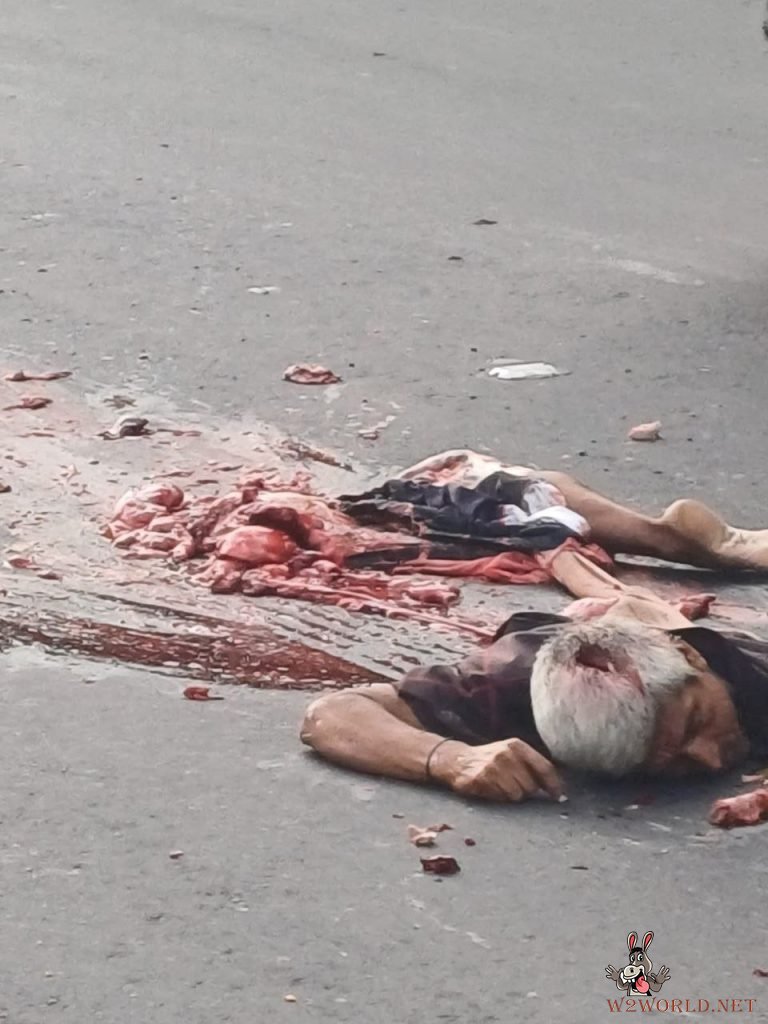 Man's body crushed beyond recovery by trucks