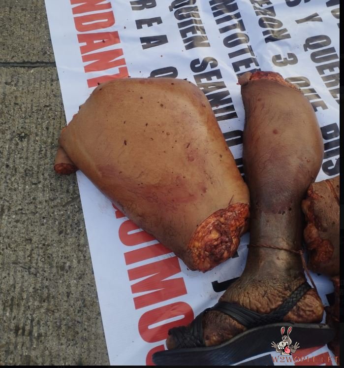 Dismembered body with skinned head found near gang message