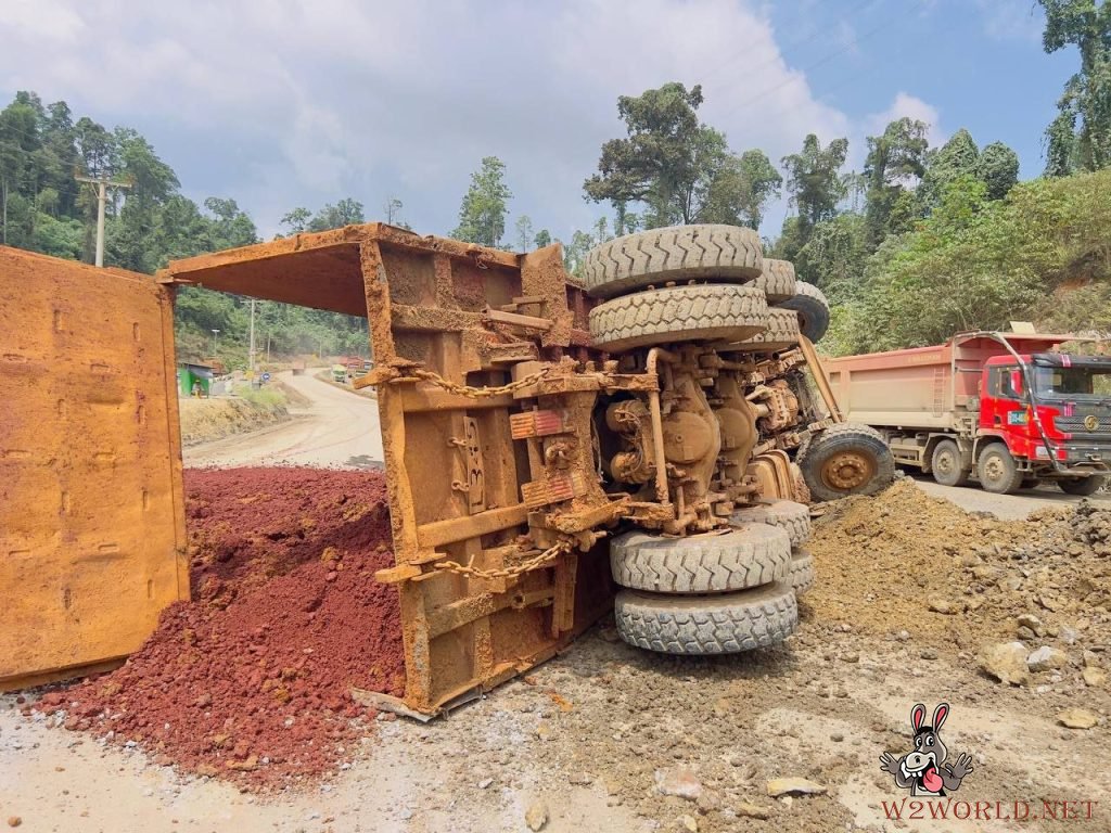 Truck crushes man's lower body