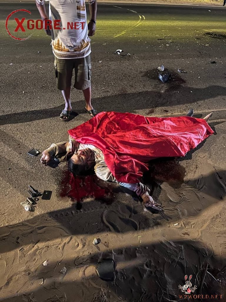Fatal Motorcycle Crash on Cambodian Highway