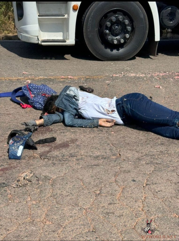 Truck crushes woman's head
