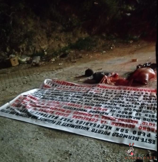 Dismembered body with skinned head found near gang message
