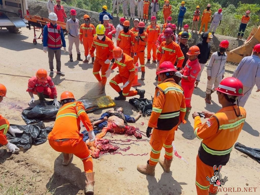 Truck crushes man's lower body