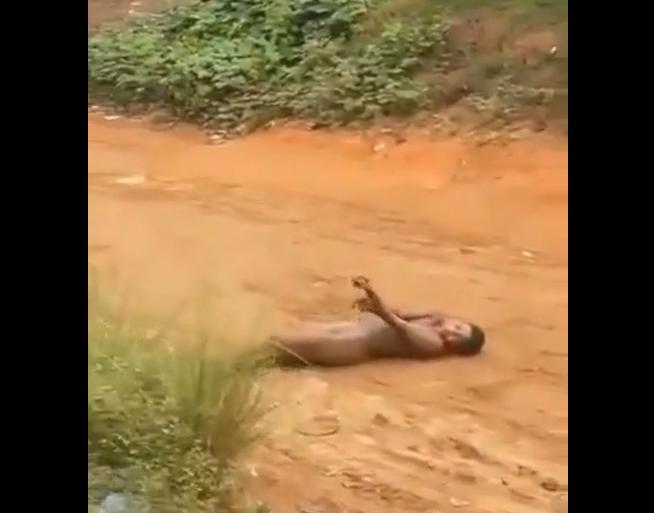 The drunk woman stripped naked and did something stupid