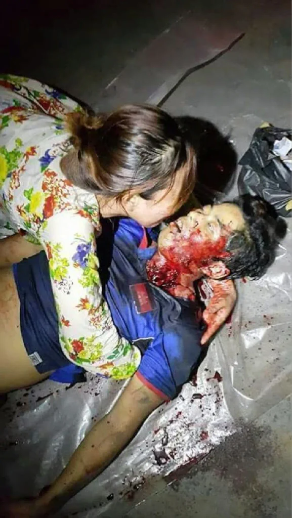 Shocking Thailand Street Suicide: Wife Kisses Husband After Shotgun Death Amid Breakup 03
